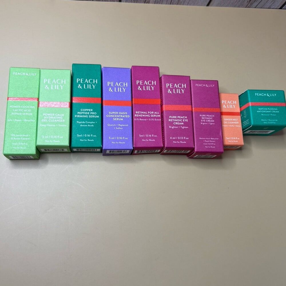 Peach & Lily sample Size Skincare Bundle